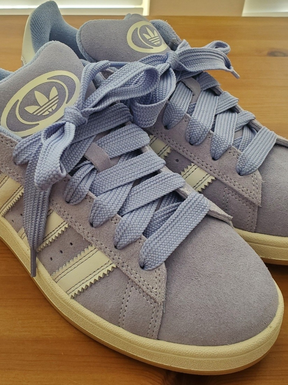 adidas Lavender Purple Suede Sneakers with White Stripes - CAMPUS